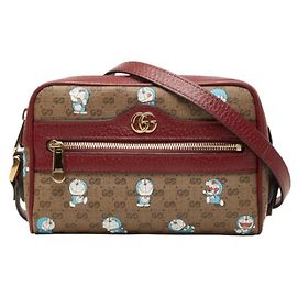 Gucci x Doraemon Mini GG Supreme Crossbody Shoulder Bag