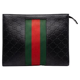 Gucci Guccissima Sherry Line Clutch Bag