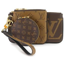 Louis Vuitton Monogram Giant Pochette Trio Sac à main Pochette