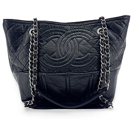 Chanel CC Crave Quilted Glazed Caviar