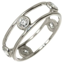 Autre Marque Anel Tiffany & Co. Double Wire em platina