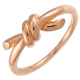 Autre Marque Bague Anneau Knot Tiffany & Co. en or rose 18K