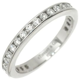 Autre Marque Anel Tiffany & Co. Full Circle com diamantes em cravação canal em platina