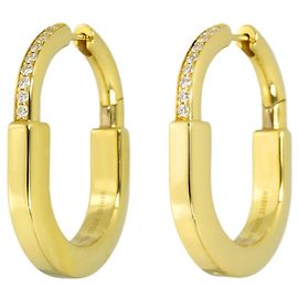 Autre Marque Pendientes de aro Tiffany & Co. Rock Medium de diamantes