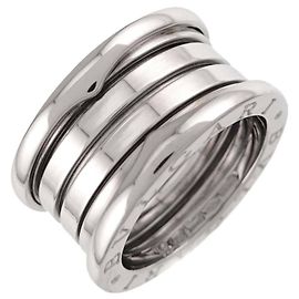 Bulgari Anillo Bvlgari B-ZERO1 de 4 bandas en oro blanco de 18K