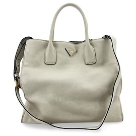 Sacola Tote Conversível Prada Vitello Daino Large