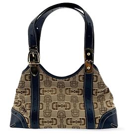 Gucci Horsebit GG Canvas and Leather Large