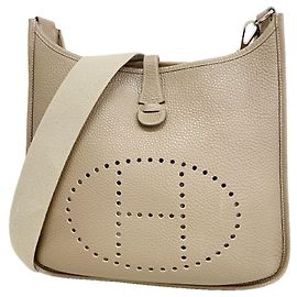 Hermès Bolso de hombro Hermes Evelyne 2PM en Etoupe Gray