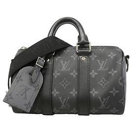 Bolsa Louis Vuitton Monogram Eclipse Reverse Keepall Bandoulière 25