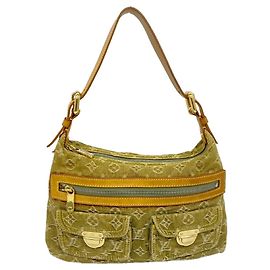 Bolso de hombro Louis Vuitton Monogram Denim Baggy PM