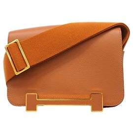 Hermès Borsa a tracolla Hermes Geta Evercolor Gold