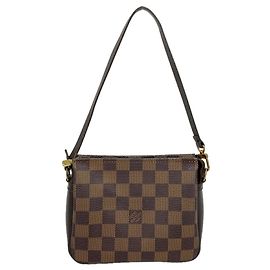 Louis Vuitton Damier Trousse Makeup Bag/Pouch N51982 Ebene