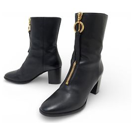 SCARPE CHRISTIAN DIOR STIVALETTI EFFRONTEE KC1612VSOP900 37.5 PELLE BOOTS