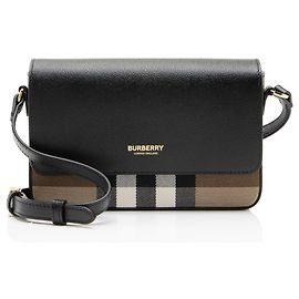 Burberry Calfskin House Check Hampshire Small Crossbody