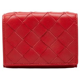 Portafoglio compatto tri-fold Intrecciato Bottega Veneta