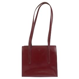 Saco Tote Prada em couro envernizado