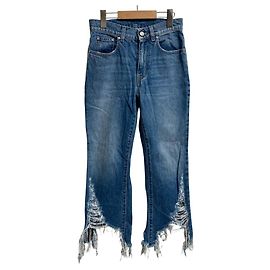 Stella Mc Cartney Pantaloni in denim cropped Destroyed Stella McCartney