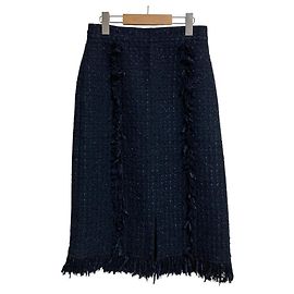 Autre Marque ADORE Rock aus Baumwoll-Check-Tweed