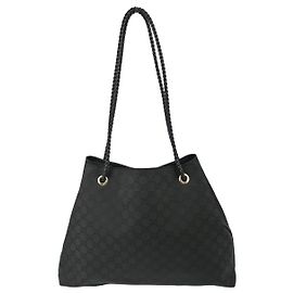 Gucci Vintage Open Shoulder Bag (Outlet) GG Canvas mit Leder