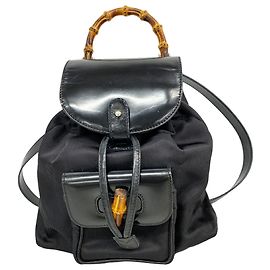Gucci Black Nylon Backpack
