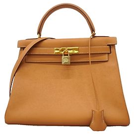 Hermès Sac à main Hermes Kelly 28 en Natural Sable