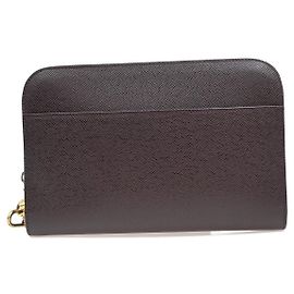 Louis Vuitton Pochette Baikal Clutch Taiga Leather
