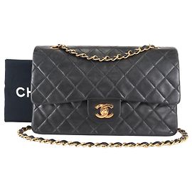 Chanel Vintage Classic Double Flap Quilted Lambskin Medium