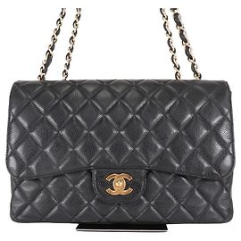 Chanel CHANEL Sac Jumbo Caviar Noir caviar Large
