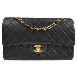 Chanel Vintage Classic Double Flap Quilted Lambskin Medium