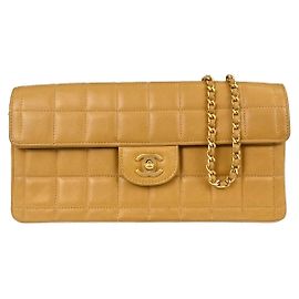 Chanel Chocolate Bar Flap Quilted Lambskin East West