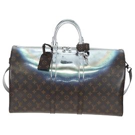 Louis Vuitton Keepall Bandouliere Limited Edition Metallic Nebula Monogram Canvas 50