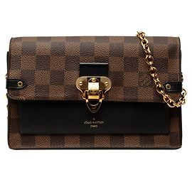 Louis Vuitton Damier Portefeuille Vavin Crossbody Chain Shoulder Bag