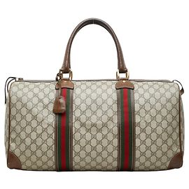 Gucci Sherry Line GG Supreme Boston Tasche