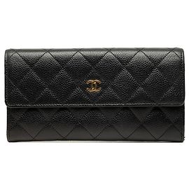 Portamonete Chanel in vitello granulato