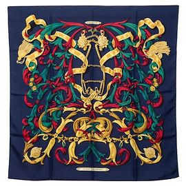 Hermès Foulard Hermes Carre 90 LE MORS A LA CONETABLE