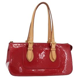 LOUIS VUITTON Monogram Vernis Rosewood Avenue Pomme D'amour M93507 Auth ep16362A