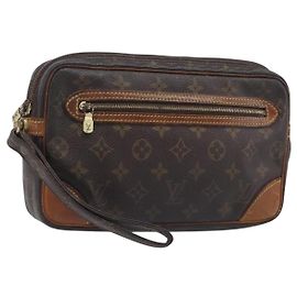 LOUIS VUITTON Monogram Marly Dragonne PM Clutch Bag M51827 LV Auth 206614