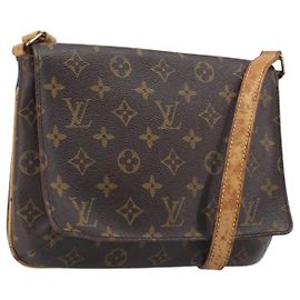 LOUIS VUITTON Monogram Musette Tango Long Strap Bag M51388 LV Auth BA15772
