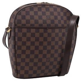 LOUIS VUITTON Damier Ebene Ipanema GM Shoulder Bag N51292 LV Auth ka6441A