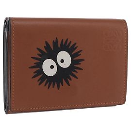 LOEWE Studio Ghibli Suswatari Cartera Cuero Brown Silver Auth 202509M