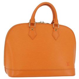 Bolsa de mão LOUIS VUITTON Epi Alma Orange Mandarin M5214H LV Auth 204518V