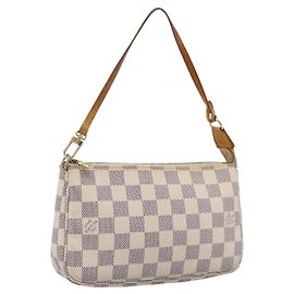 LOUIS VUITTON Damier Azur Pochette Accessoires Pouch N41207 LV Auth 205262A