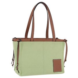 Saco Tote Cushion LOEWE Canvas Green Auth 202499A
