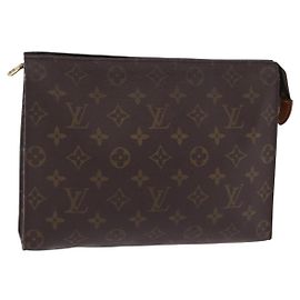 LOUIS VUITTON Monogram Poche Toilette 26 Pouch M47542 LV Auth 205361