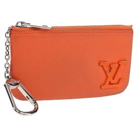 LOUIS VUITTON LV Aerogram Grained Leather Coin Purse M81032 LV Auth BA15781