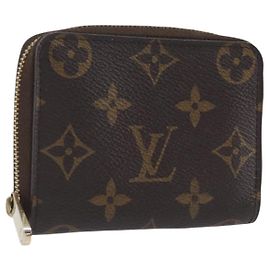 LOUIS VUITTON Monogram Zippy Coin Purse M60067 LV Auth BA15995