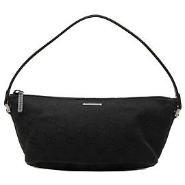 Borsa a tracolla Boat in tela GG Web Gucci nera
