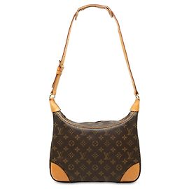 Bolsa de Ombro Louis Vuitton Monogram Boulogne 30 Castanha