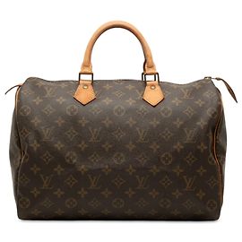 Bolso Boston Louis Vuitton Monogram Speedy 35 Marrón