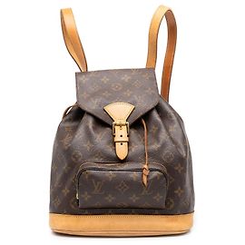 Mochila Louis Vuitton Monogram Montsouris PM Castanha